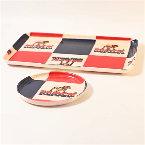 70's Vintage Mack Trucks BW Fabric Tray | Button Works Store ボタンワークス