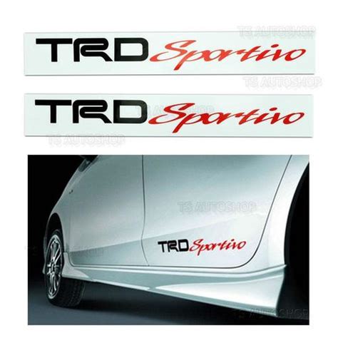 Jual sticker stiker trd sportivo stickr mobil trd sportivo - hitam ...