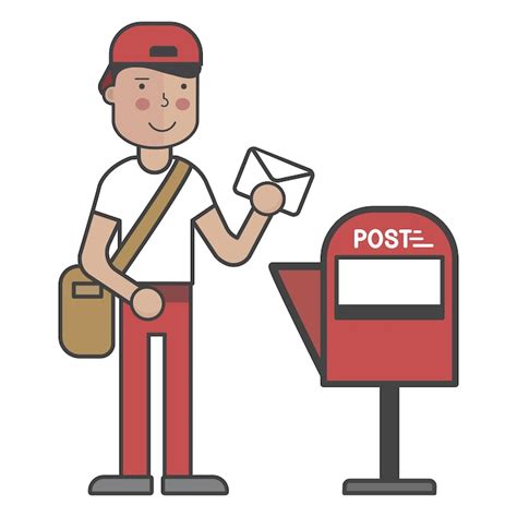 Postman with letter illustration Images - Free Download on Freepik