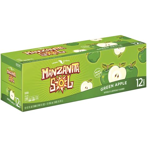 Manzanita Sol Green Apple Soda 12 oz Cans - Shop Soda at H-E-B