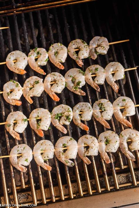 Grilled Shrimp Skewers - Eating on a Dime