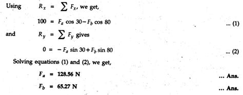 Resolution and Composition of Forces: Rectangular Components