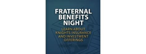 Fraternal Benefits Nights, Knights Of Columbus Council 414 - Bay City ...