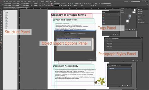 Image result for InDesign Table Summary for Accessibility