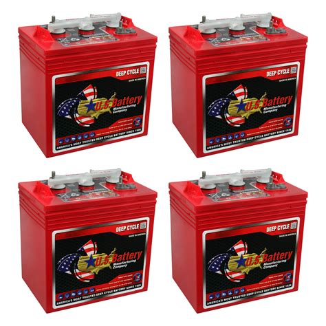 U.S. Battery 6V Golf Cart Battery, GC2 Group Size, 232Ah, Deep Cycle, 4 Pack - Walmart.com