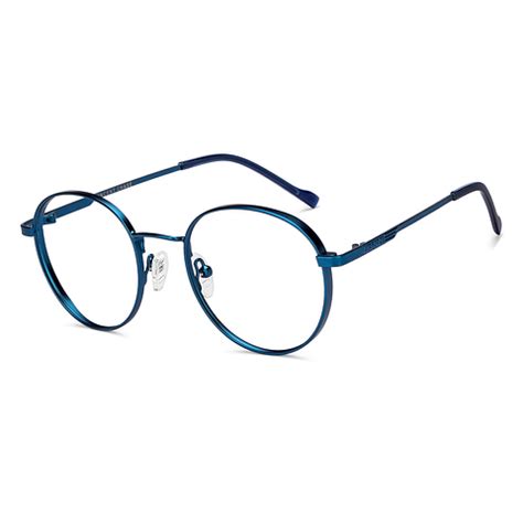 Buy Blue Full Rim Round Vincent Chase SLEEK STEEL VC E16699-C1 ...