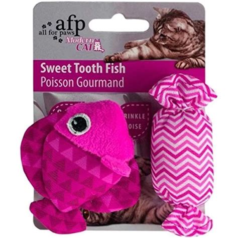 Buy All for Paws Modern Cat Sweet Tooth Fish Toy (2 Pack) Online at Low ...