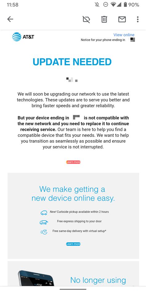 AT&T warns customers to upgrade phones or lose voice calls - 9to5Google