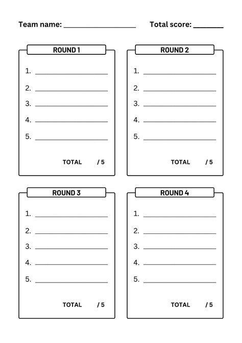 Trivia Answer Sheets | Trivia Quizzes | Trivia Night | Printable Trivia ...