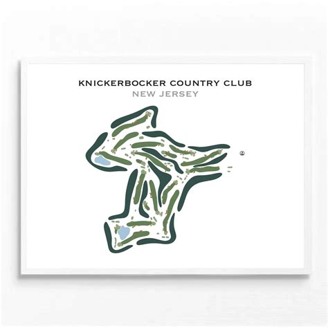 Buy the best printed golf course Knickerbocker Country Club, New Jersey