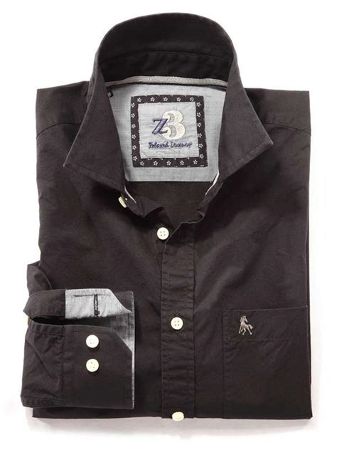 Buy Porter Black Cotton Casual Solid Shirt | Zodiac – Zodiac Finest ...