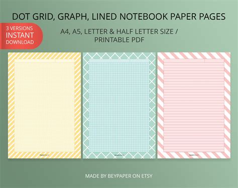 Notebook Paper Types 的图像结果