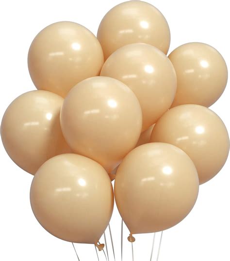 Latex Balloons - Retro Apricot Color for Simple Birthday Decorations a ...