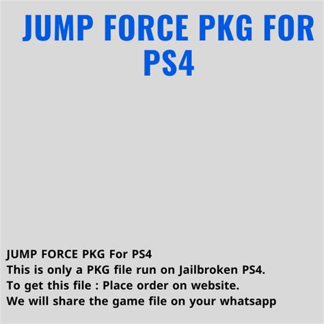 Download JUMP FORCE Jailbreak Game For PS4
