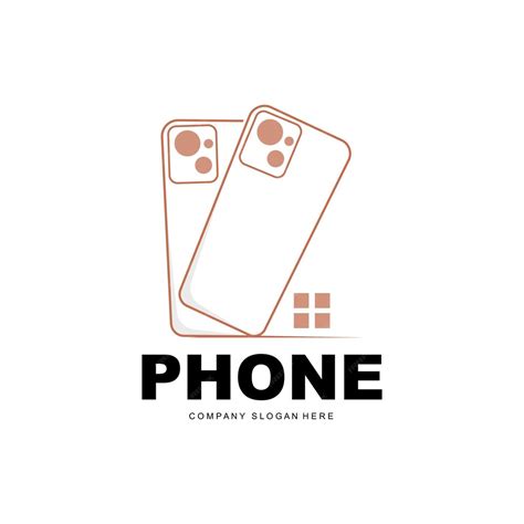 Smartphone logo communication electronics vector modern phone design ...