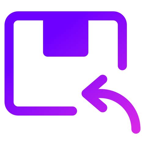 Return box Generic gradient fill icon | Freepik