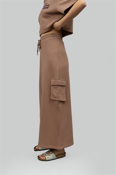 Mocha Cotton Terry Skirt – NeceSera