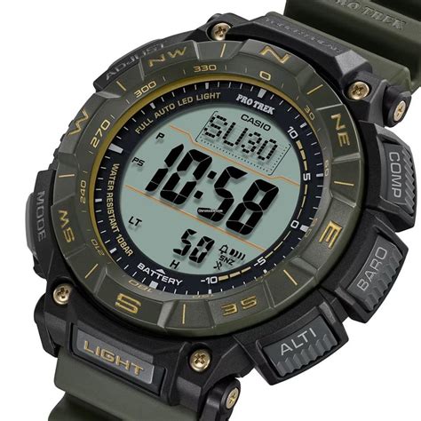 Casio Pro Trek PRG-340ANS-3 Green Solar Rubber World time 100M for Rs ...