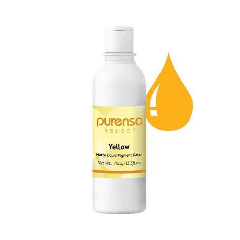 Matte Yellow Liquid Pigment (Non Bleeding Colors) - Purenso Select