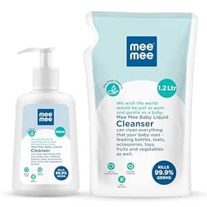 Mee Mee Anti-Bacterial Baby Liquid Cleanser (1.2 L - Refill Pack)&Mee ...
