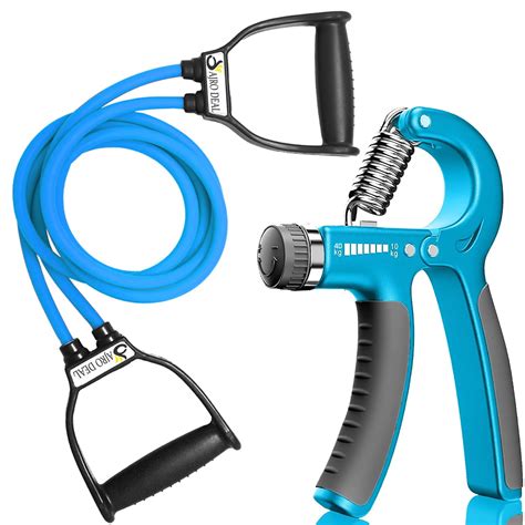 Buy AJRO DEAL Double Toning Resistance Tube with Adjustable Hand Grip ...