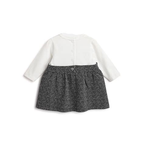 Chicco Girls White & Black Chevron Dress Black - Dress – Chicco India