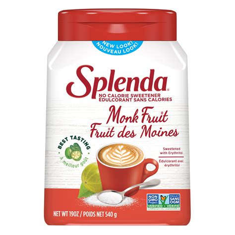 Splenda Monk Fruit Sweeteners | Naturally Sourced Ingredients. no ...