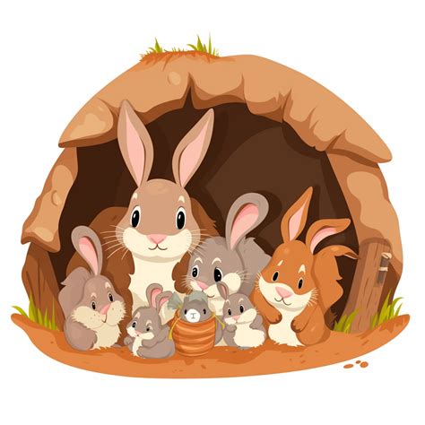 bunny family cliparts #4108616 | Clipart Library