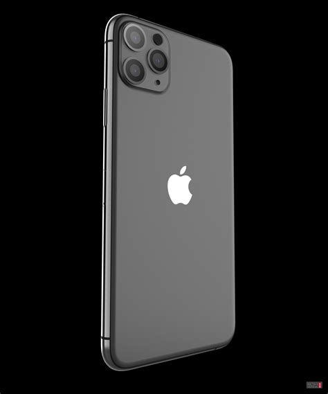 iPhone 11 Pro Max苹果手机精确尺寸三维模型数据智能手机全屏 - 工业设计模型库 - 学犀牛