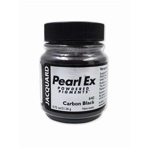 Jacquard Pearl Ex Powdered Pigments - 0.75 Oz Jar - Carbon Black | Art ...