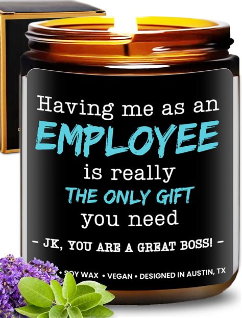 Amazon.com: Funny Boss Candle, Boss Gifts for Men, Best Boss Gifts for Men, National Boss Day ...