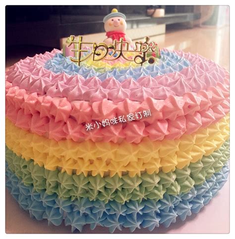 彩虹蛋糕的做法_彩虹蛋糕怎么做_菜菜烘焙屋的菜谱_美食天下