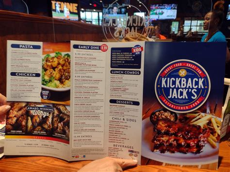 Menu for Kickback Jack's Suffolk, Suffolk, VA - Restaurantji