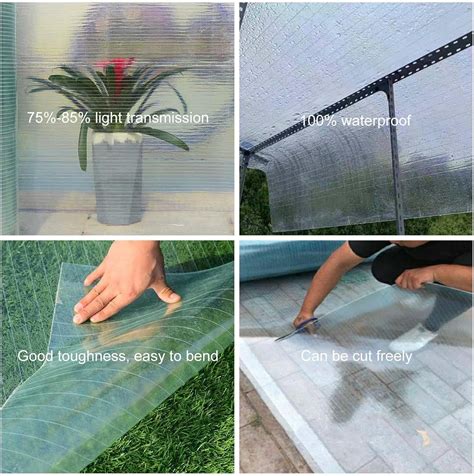 Pxzybd Garden Roof Panels - Waterproof, Clear Polycarbonate India | Ubuy