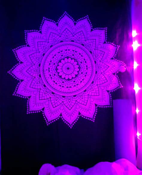 AOUDICHYA Lotus Flower Mandala Tapestry Wall Hanging Indian Cotton ...