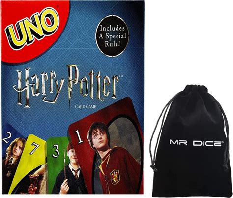 Buy Fun Family Card Game Uno Harry Potter Bundle with Mr Dice ...