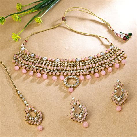 Sukkhi Glorious Gold Plated Choker Necklace Set For Women - Sukkhi.com