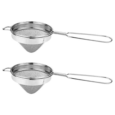Kuber Industries Double Mesh Stainless Steel Strainer for Cocktails, T ...