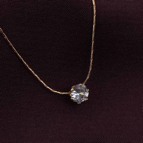 Delicate Diamond Studded Necklace – PALMONAS