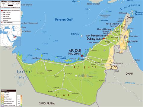 Maps of United Arab Emirates | Detailed map of UAE in English | Tourist map of UAE | Road map of ...