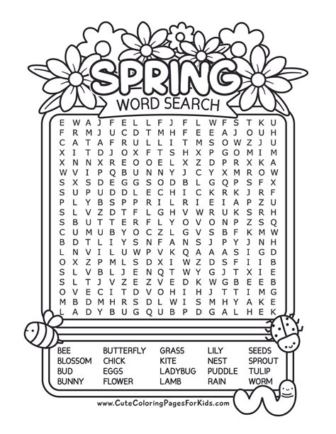 Spring Word Find 的图像结果