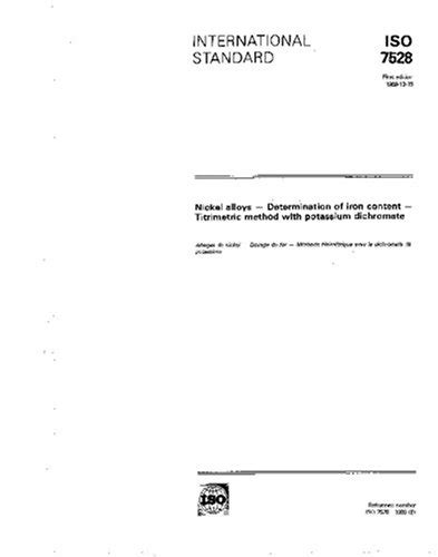 Buy ISO 7528:1989, Nickel alloys - Determination of iron content ...