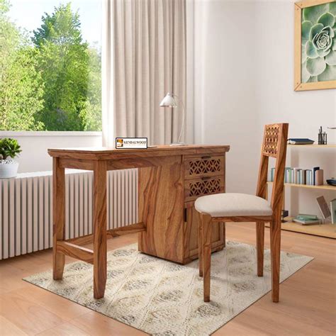 KENDALWOOD™ Furniture Solid Wood Office Desk | Reading Writing Table ...