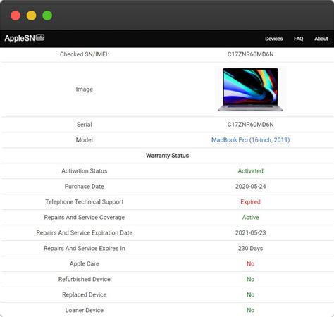 Image result for MacBook Pro Serial Number