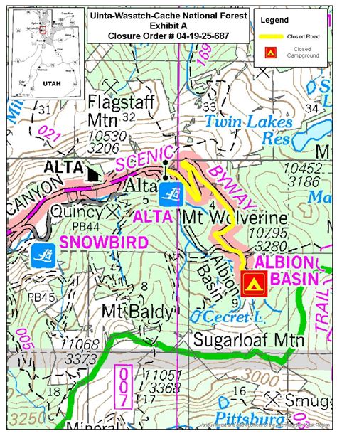Uinta-Wasatch-Cache National Forest | Albion Basin Temporary Area and ...