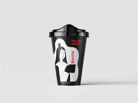 Plastic coffee mug mockup - Mockups Design