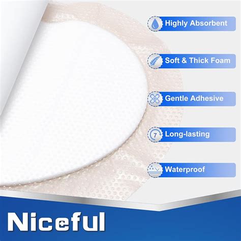 Niceful Sacral Foam Dressing 9 x 9 - Border Sacrum Bandage India | Ubuy