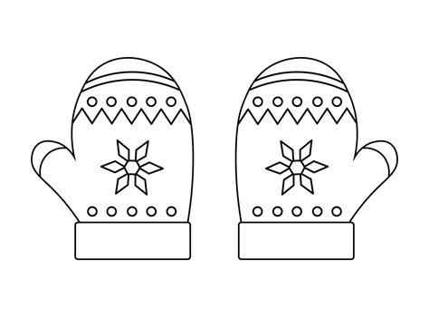 Image result for Paper Mitten Pattern