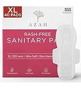 Buy AZAH Sanitary Pads for Women Regular [Pack of 12] 100% Rash-Free ...