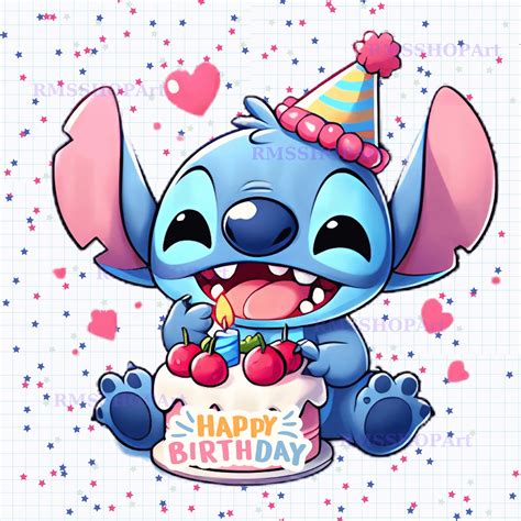 Happy Birthday Stitch PNG, Birthday Stitch SVG, Birthday Lilo and ...